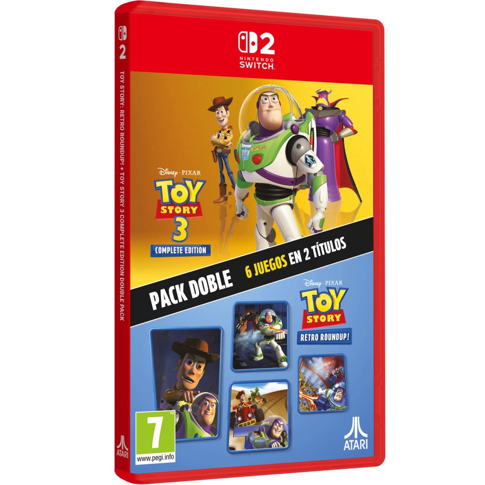 PREVENTA TOY STORY: RETRO ROUNDUP! + TOY STORY 3 COMPLETE EDITION PACK DOBLE SWITCH2 JUEGO FÍSICO PARA NINTENDO SWITCH 2